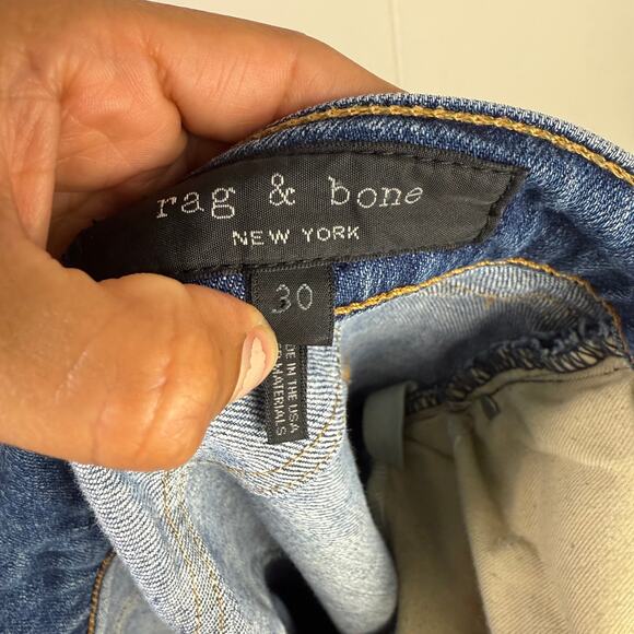 rag & bone nina high rise‎ bailey jeans Whiskering Fading - Picture 3 of 7